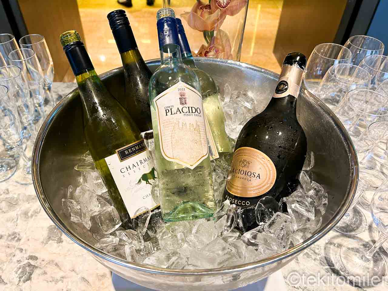 コンラッド香港エグゼクティブラウンジのイブニングカクテル