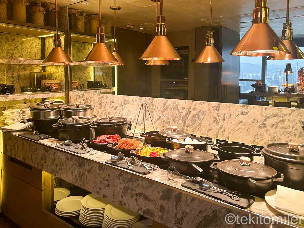 コンラッド香港エグゼクティブラウンジの朝食