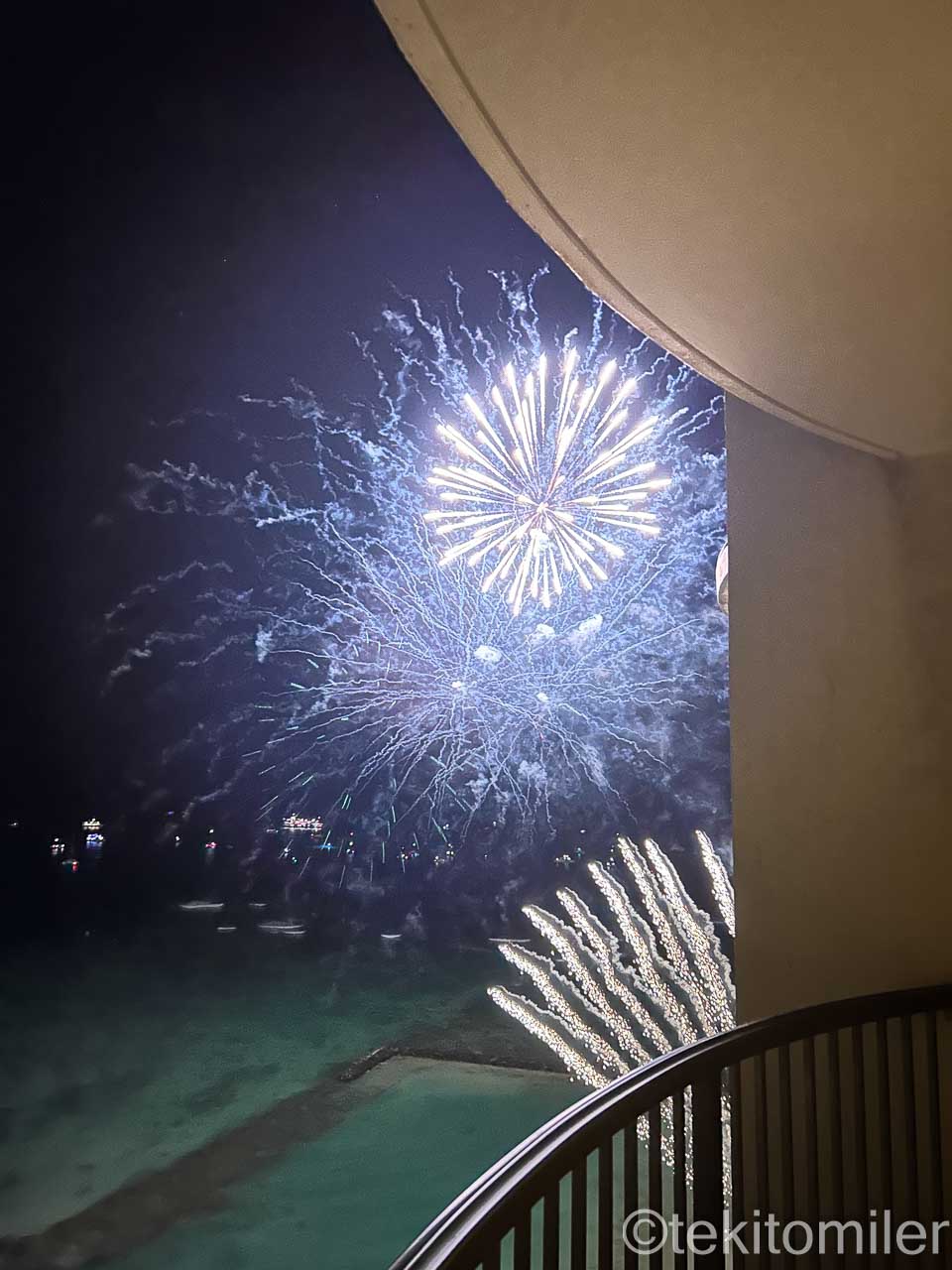 レインボータワーから見た花火