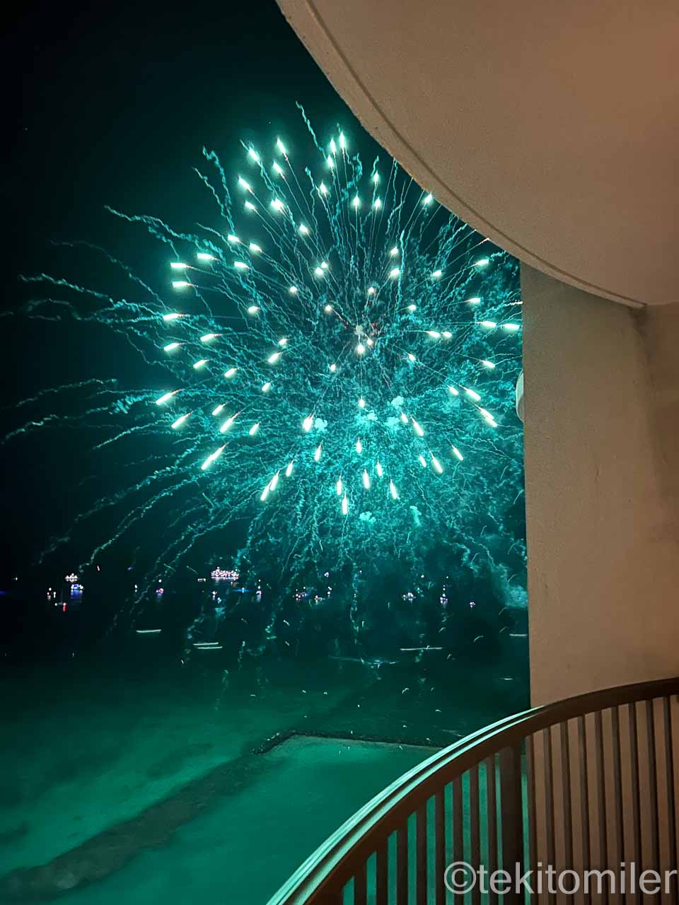 レインボータワーから見た花火