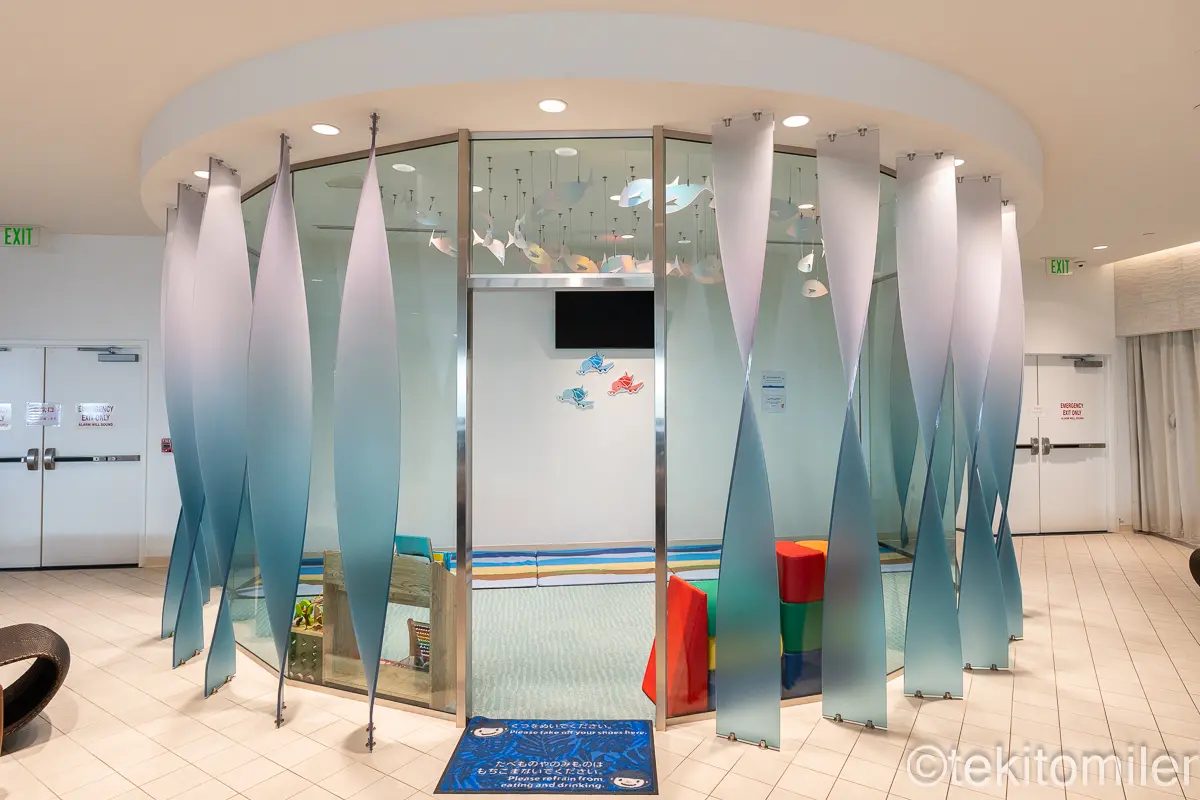 ホノルルのANAラウンジのファミリーエリア