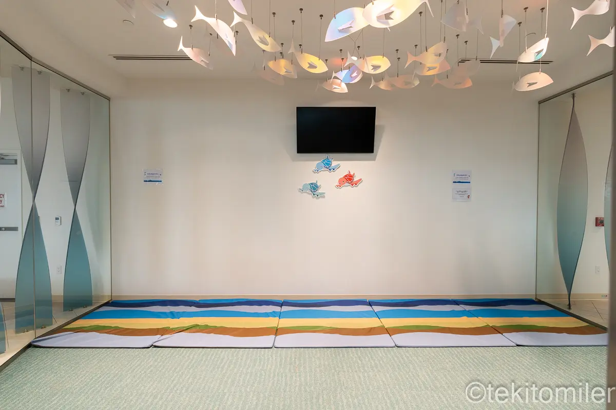 ホノルルのANAラウンジのファミリーエリア