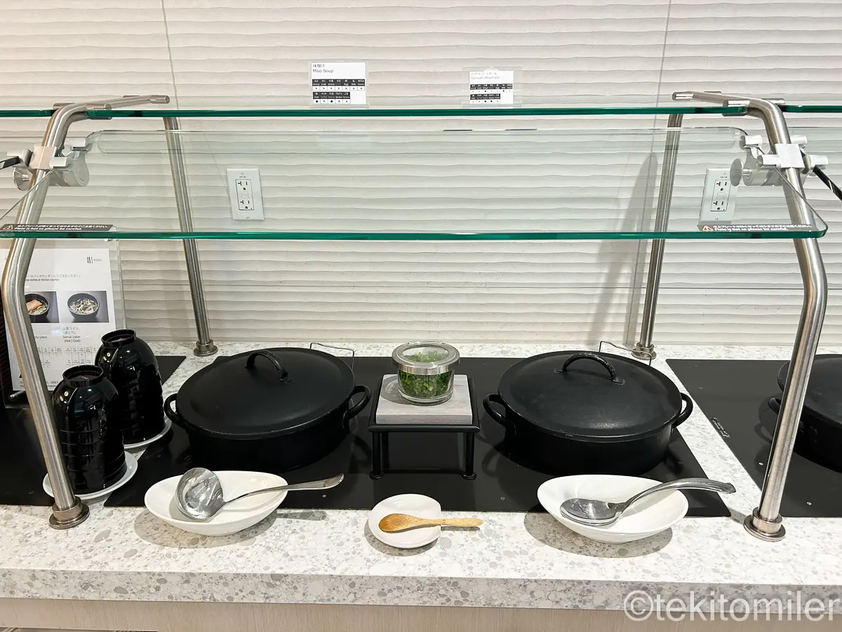 ホノルルのANAスイートラウンジの料理