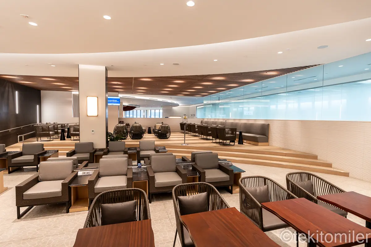 ホノルルのANAスイートラウンジ全体